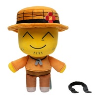 Hot Happy World Smiling Sun Hat Thomas Peluches Mignonnes et Douces, Produits Liés au Jeu Robox, Poupée de Machine à Griffes pour Enfants, Cadeau d'Anniversaire