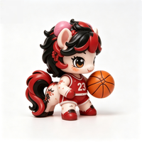 Figurine de collection personnalisable en PVC, motif étoile et cheval, 9 cm, jouet promotionnel, figurine de designer, cadeau, collection d'objets d'art