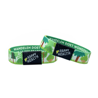 Bracelet élastique de luxe en polyester avec impression par sublimation, NFC, pour la mode