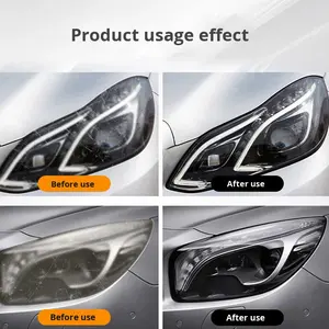 Kit de réparation et de rénovation des phares de <span class=keywords><strong>voiture</strong></span>, pâte de polissage et de meulage, liquide de nettoyage pour phares fissurés, jaunissement, oxydation - Product Image 4