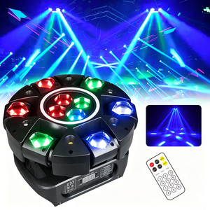 Luz Móvil de 6 Brazos Reiz de 150W con Efecto Halo, Luces LED RGBW con Efecto de Haz, Luces de Discoteca para DJ, Fiestas, Conciertos, Bodas, Teatro, Espectáculos en Vivo - Product Image 1