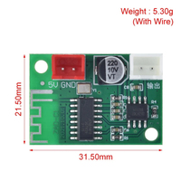 Module amplificateur BT 5V 5W Mono Classe D Lecteur de musique sans fil sans perte Amplificateur de puissance numérique Carte finie