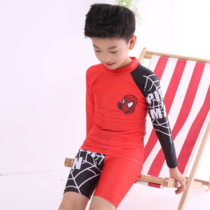 Maillot <span class=keywords><strong>de</strong></span> <span class=keywords><strong>bain</strong></span> deux pièces en polyester à manches longues pour garçons, taille moyenne et grande, ensemble <span class=keywords><strong>de</strong></span> maillots <span class=keywords><strong>de</strong></span> <span class=keywords><strong>bain</strong></span> pour enfants et étudiants, taille grande - Product Image 3