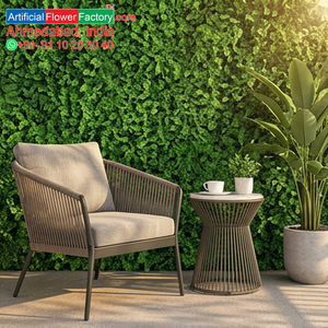 Artificial Mixed Fern Ivy Foliage Panel Dense Green Vertical Garden <b>Wall</b> Mat UV Resistant Indoor Outdoor Decorative Greenery - Product Image 6