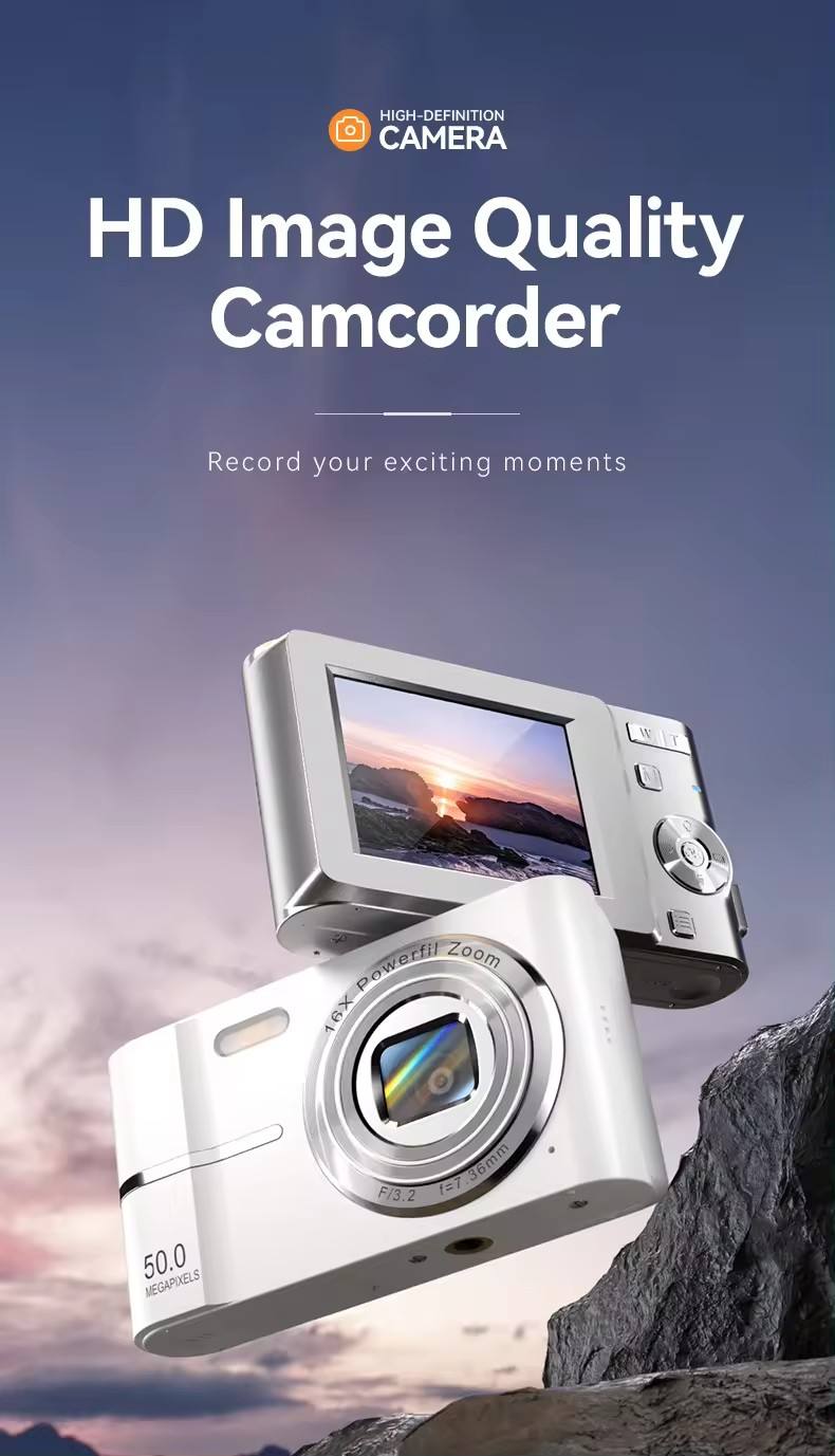 M3 Camera Classic Portable 16X CCD Camera 4K HD Kids Mini