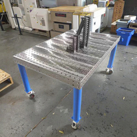Table de soudage 3D en fonte, 16 trous, 3000x1500mm, surface polie, planéité 0,01mm/m, système de fixation modulaire robuste