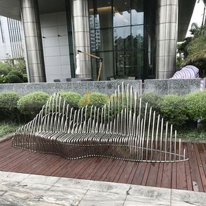 ANW1547 Escultura Personalizada Art Deco de Acero Inoxidable Duradero, Diseñada para Uso Decorativo a Largo Plazo para Ocasiones de Aniversario - Product Image 3