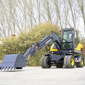 HW Best Small Excavator Brand <b>Digger</b> 6ton <b>8</b> Tonne Wheel <b>Diggers</b> Bucket Wheel Excavator <b>for</b> <b>Sale</b> - Product Image 6