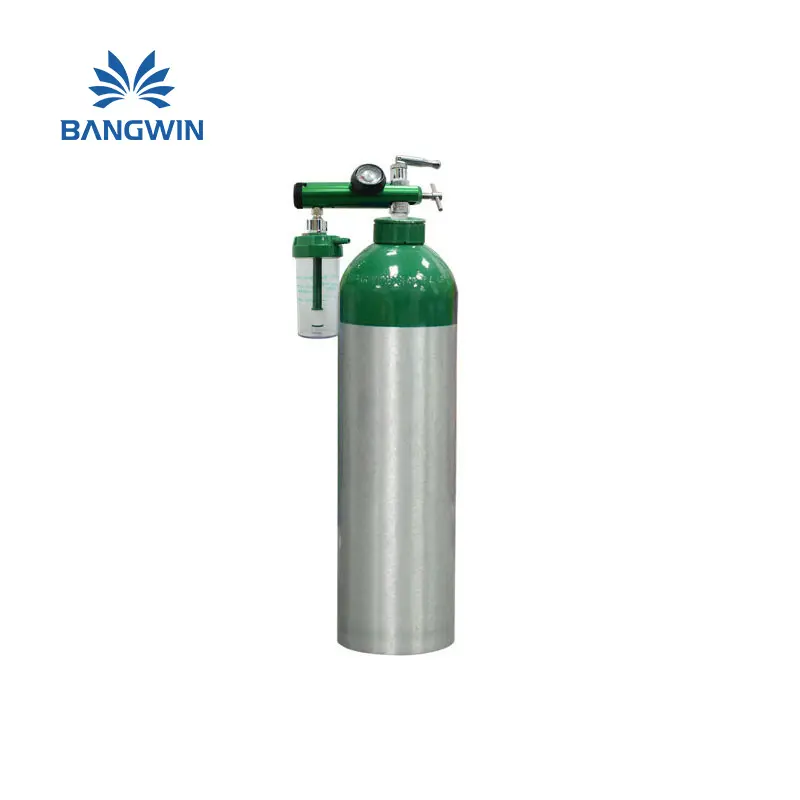 Fornitura di fabbrica BW 0.75 litro 1L piccolo serbatoio di ossigeno portatile in alluminio bombola di ossigeno
