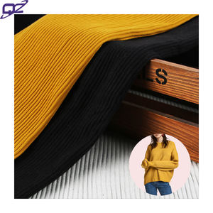 <span class=keywords><strong>Couleur</strong></span> unie, 4 directions, extensible dans les 4 directions, doux au toucher, prix compétitif, tissu côtelé en élasthanne de coton 4x2 pour pull-over pour femme - Product Image 1