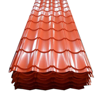 PPGI Fabricant Tôle de toiture enduite de couleur en acier ondulé galvanisé 0.55mm Tôle de toit ondulée