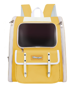 <b>Pet</b> Backpack <b>Carrier</b> Solid Color Oxford Material Zipper Closure Breathable Design for Cats - Product Image 2