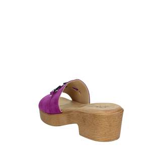 Sandalias de Plataforma con Tacón Cinzia Soft para Mujer, Color Fucsia, Modelo NG8977 - Product Image 1