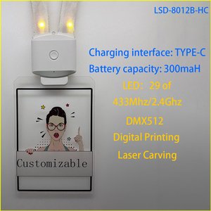 Letrero Colgante LED Recargable Luminoso Estilo ROMANCE, ABS+PMMA, Logotipo Personalizado, Impresión a Color, para KTV, Eventos Laborales - Product Image 6