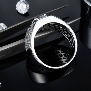 Newest Design <strong>Jewelry</strong> 925 <strong>Silver</strong> Ring Wedding Moissanite Diamond <strong>Silver</strong> Ring for Men - Product Image 6