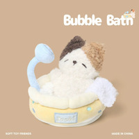 Fabricant de Peluches Personnalisées : Peluche Chat Bain Moussant, Peluche Personnalisée à partir de Dessin, Fabricant de Peluches sur Mesure