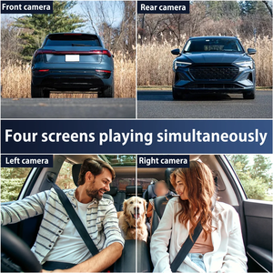 3.16 pouces voiture DVR WiFi 360 degrés enregistreur vidéo 1080P Dash <span class=keywords><strong>Cam</strong></span> 4 canaux avant droite gauche <span class=keywords><strong>cam</strong></span>éra de recul Vision nocturne - Product Image 5