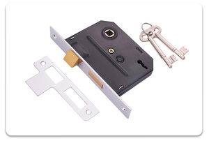 Nhà Máy Dài Tấm Giá Rẻ Giá Chất Lượng Tốt Phổ Biến Đòn Bẩy Lỗ Mộng Cửa 2 Đòn Bẩy Ổ Khóa Nhôm Xử Lý Và Chìa Khóa Trong Nam Phi - Product Image 3