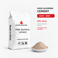 Ciment à haute teneur en alumine CA50 A600 50% Al2O3 Ciment d'aluminate de calcium pour béton réfractaire