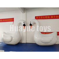 Grande oie blanche flottante de 3m, animaux gonflables, jouet de cygne blanc, grand modèle pour décoration commerciale ou commerciale