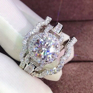 Oversized Round Stone Stackable Ring for Women Bold Statement Fashion Finger Jewelry - Product Image 1