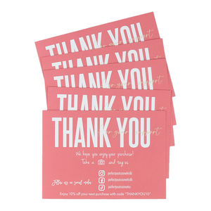 Cartes de vœux personnalisées roses résistantes aux rayures, finition laminée film kraft, pour usage quotidien professionnel – Vente directe - Product Image 6