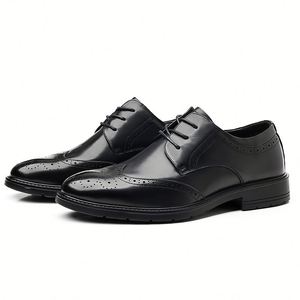 Men's Leather <b>Shoes</b> High End Spring Business Formal <b>Shoes</b> British <b>Style</b> Wedding <b>Shoes</b> and Brogues - Product Image 3