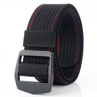 Ceinture en acier pour boucle Ceinture décontractée en nylon réglable avec toile Jeans Ceinture tactique avec métal pour boucle