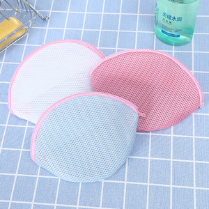 Bolsa de lavado de lencería, bolsa de malla redonda para lavar sujetadores con cremallera, organizador de ropa de poliéster, uso en el baño - Product Image 5