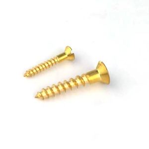 Tornillos autorroscantes de latón con cabeza avellanada y ranurada C2600 C2800 C3600, <span class=keywords><strong>precio</strong></span> de fábrica OEM, sujetadores para madera DIY - Product Image 3