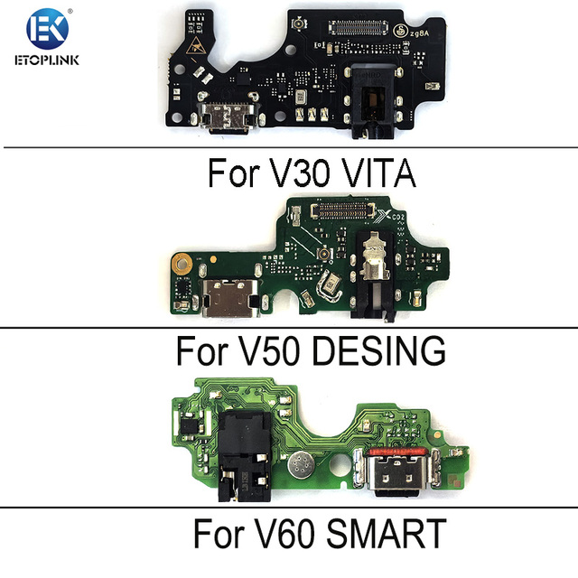 ETOPLINK USB Charger Charging Dock Port Connector Flex Cable for V30 Vita V50 V60 Smart Bar Design Fast Charging