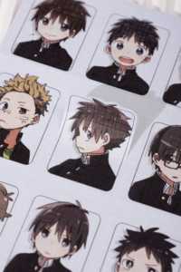 Adesivi personalizzati Vigreat con design a cartoni animati e anime, stile timbro, autoadesivi per lavoretti, cancelleria e decorazioni quotidiane - Product Image 6
