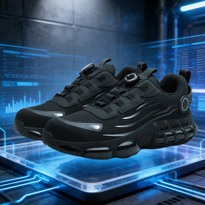 Factory Direct Supply Steel Toe Anti Puncture Anti Smash Mens Automatic Buckle Work <b>Boots</b> Mens Sneakers <b>Safety</b> Shoes - Product Image 1