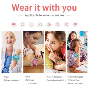 Bracelet à l'effigie des personnages de pieupes, accessoires de poignet, poussoir, Popper, Fidget Spinner - Product Image 5