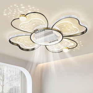 Ventilateur sans pales avec lampe, salon étoilé, plafond protecteur des yeux, nouveau modèle principal, ensemble d'éclairage complet pour la maison - Product Image 2