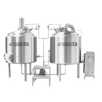 Ventes directes d'usine 500L Récipient à pression de noyau d'équipement de fermentation de sugaralisation à deux contenants pour la production de bière