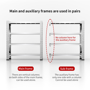 Thương mại thép không gỉ lưu trữ Kệ với điều chỉnh laminates Heavy Duty kim loại Rack cho kho đồ nội thất sử dụng - Product Image 3