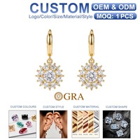 Boucles d'oreilles pendantes JIAO BLING en moissanite 1 carat, argent S925, motif tournesol, pour femme, certifiées GRA, incrustées de diamants, vente en gros