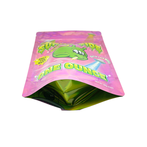 Bolsas de Película de Poliéster Holográficas Autoportantes, Reutilizables, Selladas, Antiolor, para Granos Extranjeros, de 3.5g, 8oz, 1lb, Impresión Personalizada, en Existencia - Product Image 2