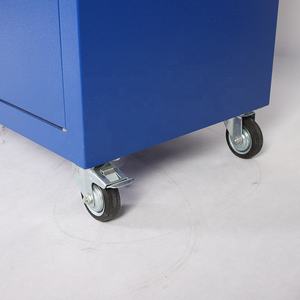 可定制的2门2抽屉仓库存储工具柜推车，带轮子和手柄OEM支持 - Product Image 5