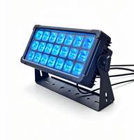 Projecteur LED professionnel IP65 en aluminium, 21x15W RGBW, pour extérieur, stroboscope, DMX512 4/8 canaux, activé par le son, pour DJ/club