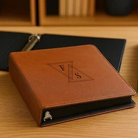 Carpeta de archivos de oficina de cuero PU resistente de alta capacidad, organizador de documentos, carpeta de anillas de 1/2 pulgadas 4 3 para documentos A4