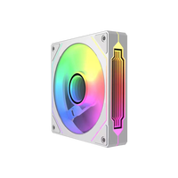 Ventilateur de Boîtier d'Ordinateur Jungle Leopard Prism 4pro 120mm Noir Blanc Effet Miroir Infini Lumineux ARGB Plastique Roulement à Billes Faible Bruit