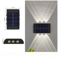 Wason Nouveau Best-Seller Bon Prix Projecteur Mural Solaire Sans Fil Extérieur Crépuscule-Aube pour Jardin, Cour et Patio