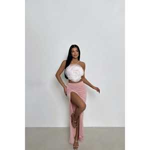 Conjunto de 2 Piezas en Rosa Pastel, Ropa Deportiva de Verano, Top y Pantalones Cortos por Encima de la Rodilla - Product Image 4