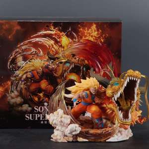 Figurine d'anime Goku Super Saiyan 3 Premium avec pose de poing de <span class=keywords><strong>dragon</strong></span>, modèle de collection japonais GK pour <span class=keywords><strong>l</strong></span>'affichage et les cadeaux - Product Image 4