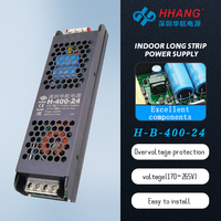 HHANG OEM Alimentation électrique à découpage double sortie pour bande LED intérieure mince AC/DC 100W-400W, 12V/24V, entrée 175-265V/90-135V
