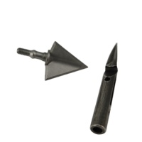 Composants d'outils de chasse en plein air personnalisés, pointes de flèches monobloc en acier allié pour applications de chasse