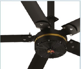 Ventiladores HVLS de alta velocidad y bajo volumen (de 8 a 27 pies) con motor de CA de alta potencia y construcción metálica, los más vendidos, para uso comercial e industrial. - Product Image 2