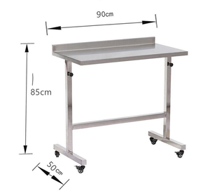 Table chirurgicale <span class=keywords><strong>auxiliaire</strong></span> en acier inoxydable pour chiens et chats, réutilisable pour usage clinique - Product Image 4
